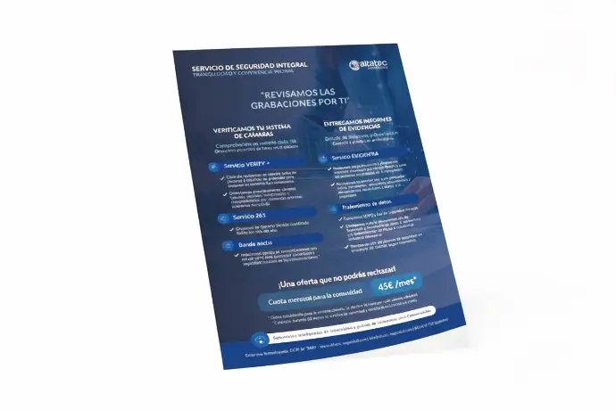 Imagen flyer servicio evidentia