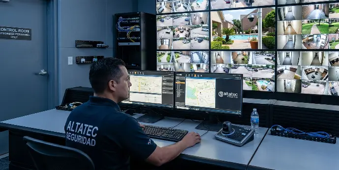 Sala de control y seguridad de videovigilancia